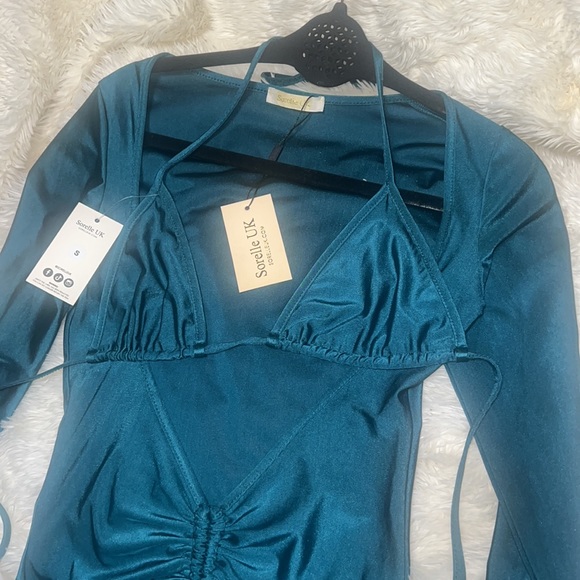 NWT Sorelle UK Green Myla Two Piece Dress - Picture 2 of 4